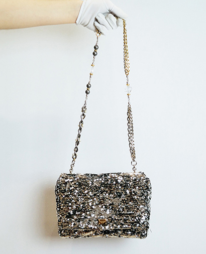 Miss Charles Bag. Sequin, front view
